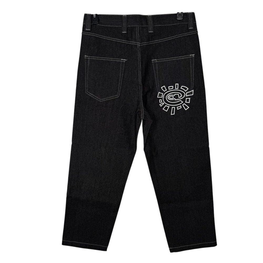 Always Adwysd NEW Heavy Duty Denim Black Unisex Jeans Large Streetwear Skater